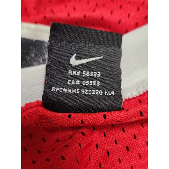90's Vintage Nike Team NBA Chicago Bulls Jordan 23 Basketball Jersey Medium Red - Picture 10 of 12